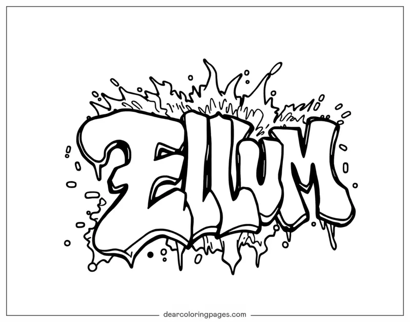 Graffiti "ELLUM"